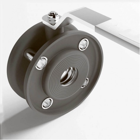 Кран шаровой LD межфланцевый стальной "Стриж" DN50