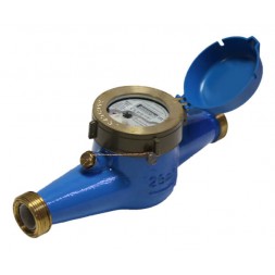 Домовой счетчик для холодной воды (многоструйный мокроход) Powogaz WM-6,3 DN25