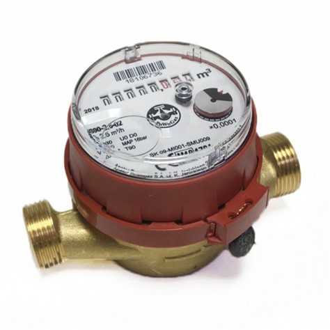 Квартирный счетчик для горячей воды Powogaz JS-90-2.5 DN15