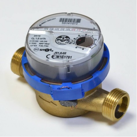 Квартирный счетчик для холодной воды Powogaz JS-1,6 SMART+ DN15