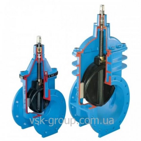 Задвижка клиновая чугунная фланцевая Hawle 4000E2 DN125 PN16