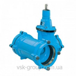 Задвижка Hawle 4343E2 чугунная клиновая типа Комби-Т System 2000