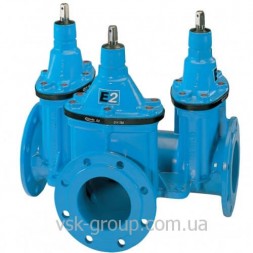 Задвижка типа Комби-III фланцевая Hawle 4450Е2