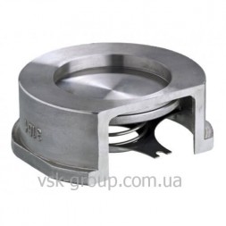 Обратный клапан межфланцевый Zetkama 275 дисковый из нержавеющей стали DN100