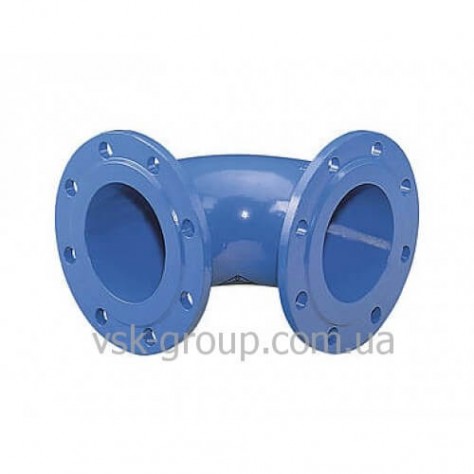 Отвод 45 чугунный фланцевый Hawle 8540 DN150